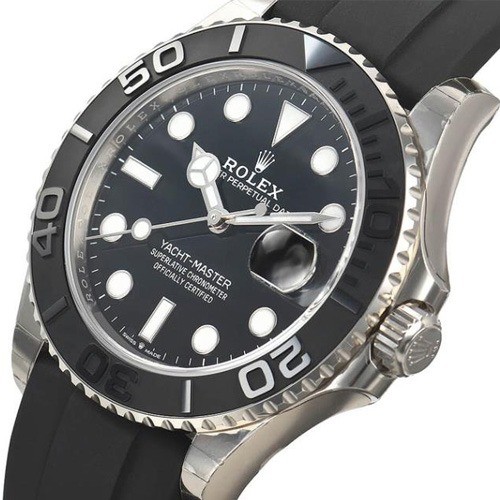 롤렉스 오이스터 퍼페츄얼 요트마스터 42mm 백 세라믹 베젤 남성용 오토매틱 rol0805