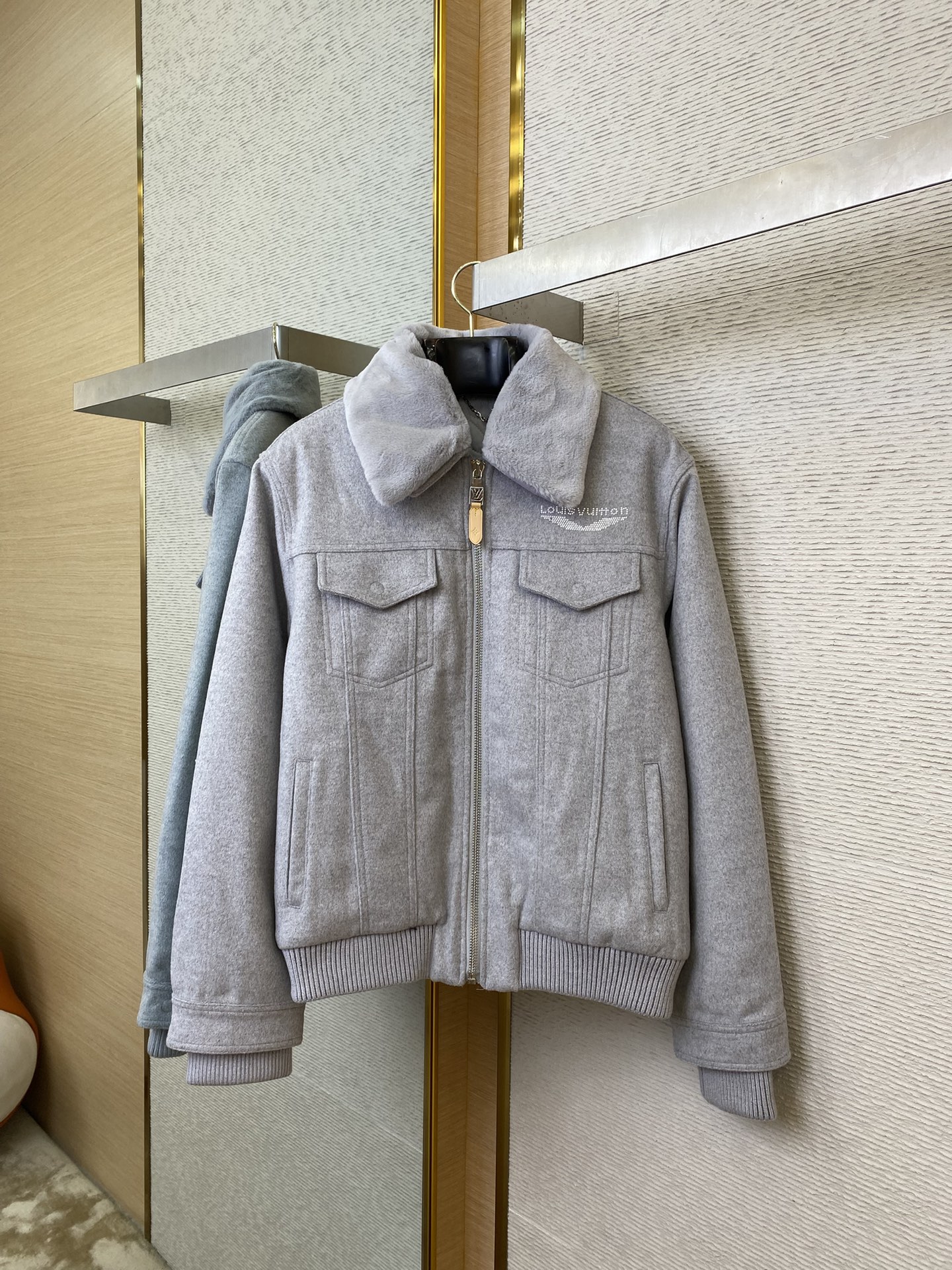 루이비통 스키 SKI 울 블루종 자켓