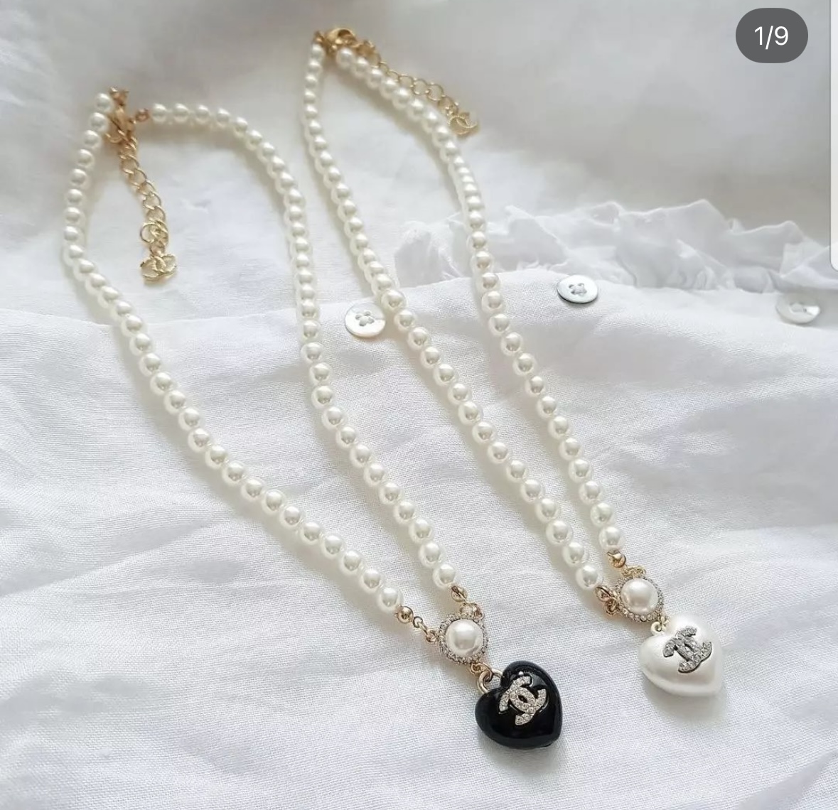 샤넬 진주 목걸이