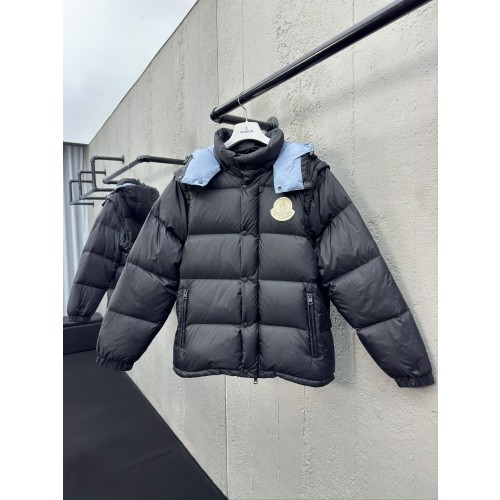 몽클레어 탈부착 빅로고 패딩