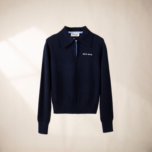 미우미우 긴팔 폴로셔츠