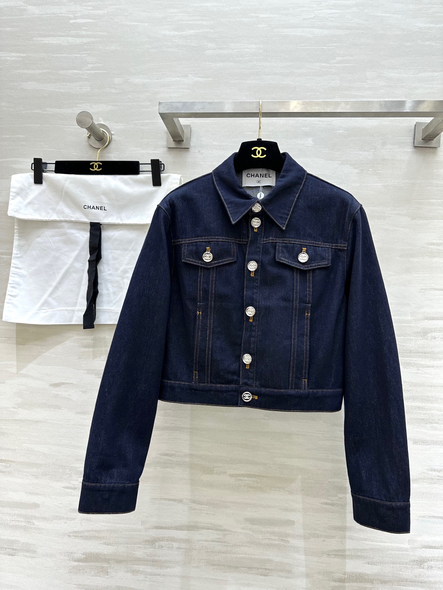 샤넬 데님 자켓