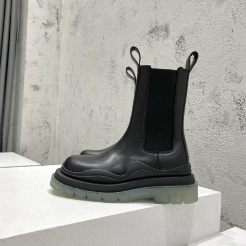 보테가베네타 남여공용 러그 첼시 부츠 굽 높이 5.5cm
