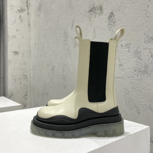 보테가베네타 남여공용 러그 첼시 부츠 굽 높이 5.5cm