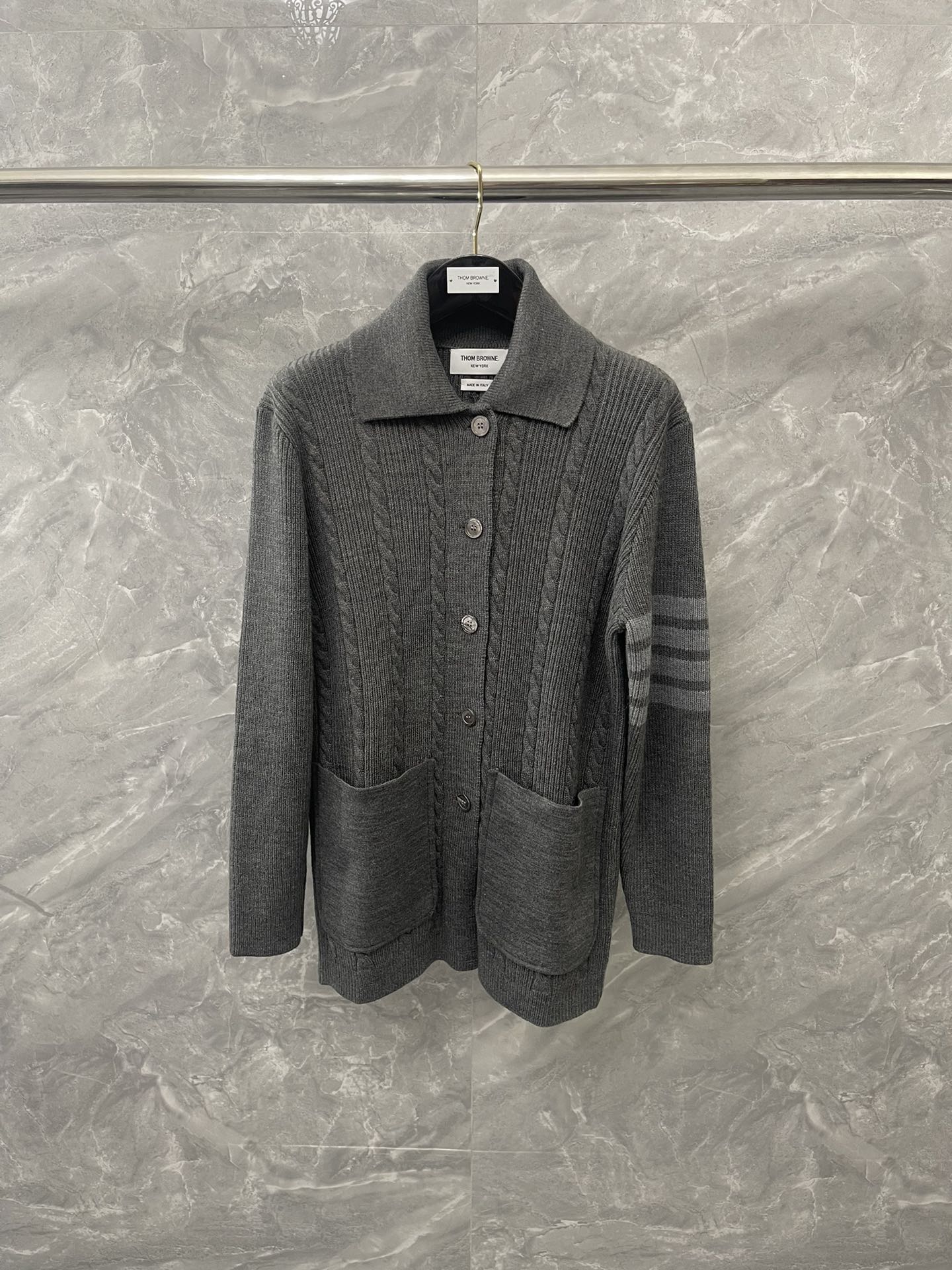 톰브라운 롱 가디건