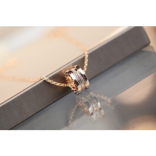 불가리 비제로원 네크리스 1.5cm(다이아) 로즈골드