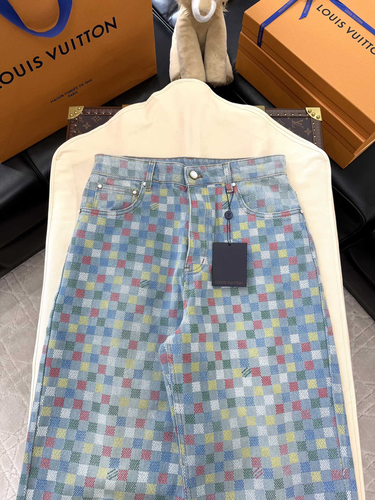 루이비통 데님 팬츠