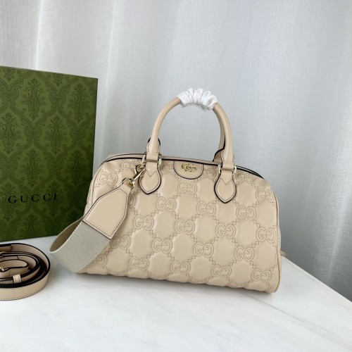 GUCCi 구찌 GG 마틀라세 레더 탑 핸들백 702242