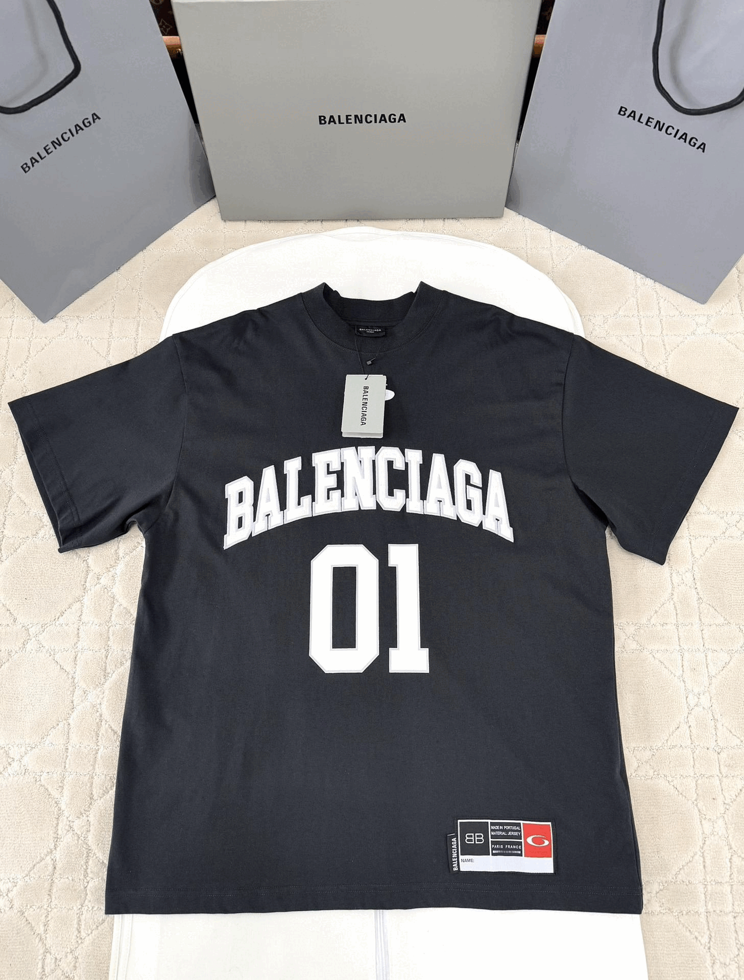 발렌시아가 남성 바스켓볼 시리즈 오버사이즈 티셔츠 [4컬러]