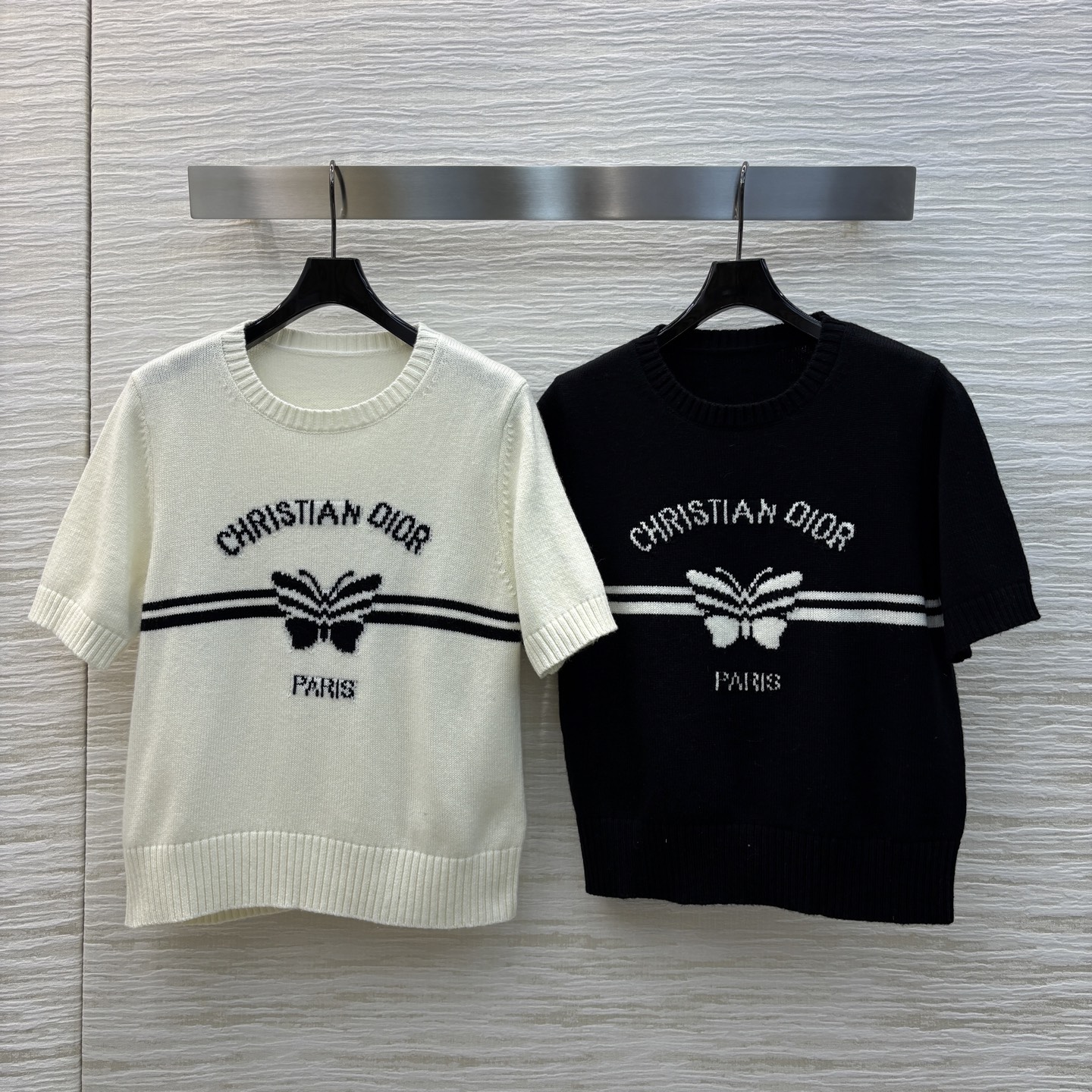 디올 반팔 니트 스웨터 [2컬러]