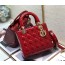 디올 레이디백 미디엄 페이던트 레드