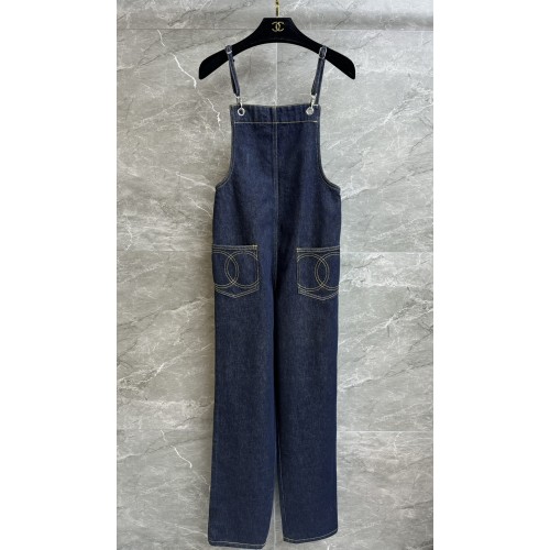 샤넬 멜빵 바지