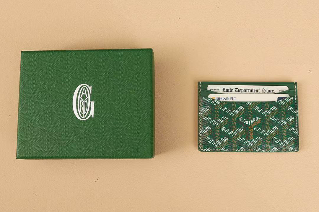 고야드 카드지갑 그린