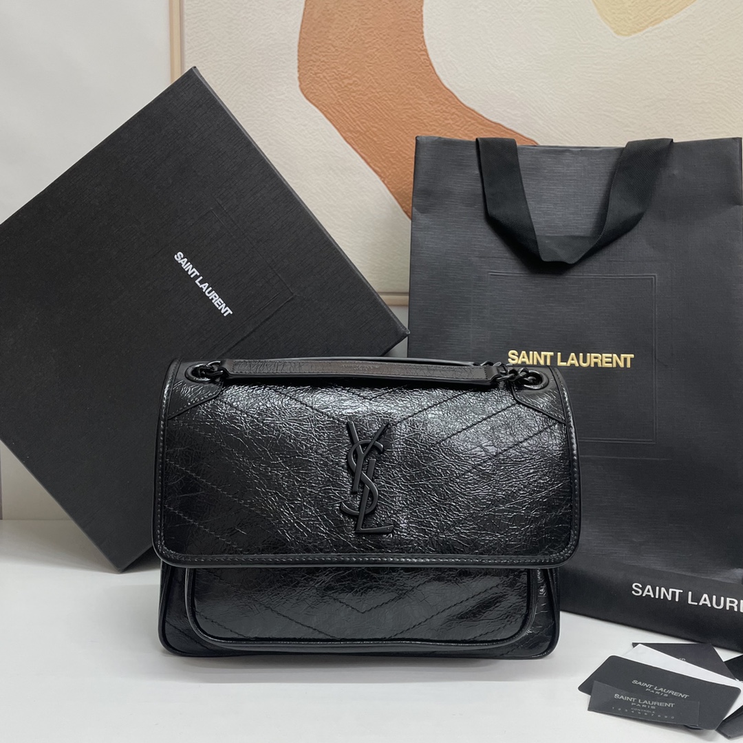 생로랑 니키 숄더백 미디엄 633158