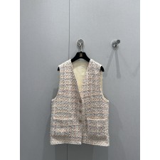 샤넬 트위드 조끼