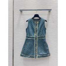 루이비통 25ss 데님 드레스