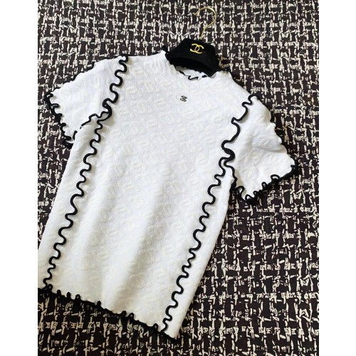 샤넬 레이스 반팔