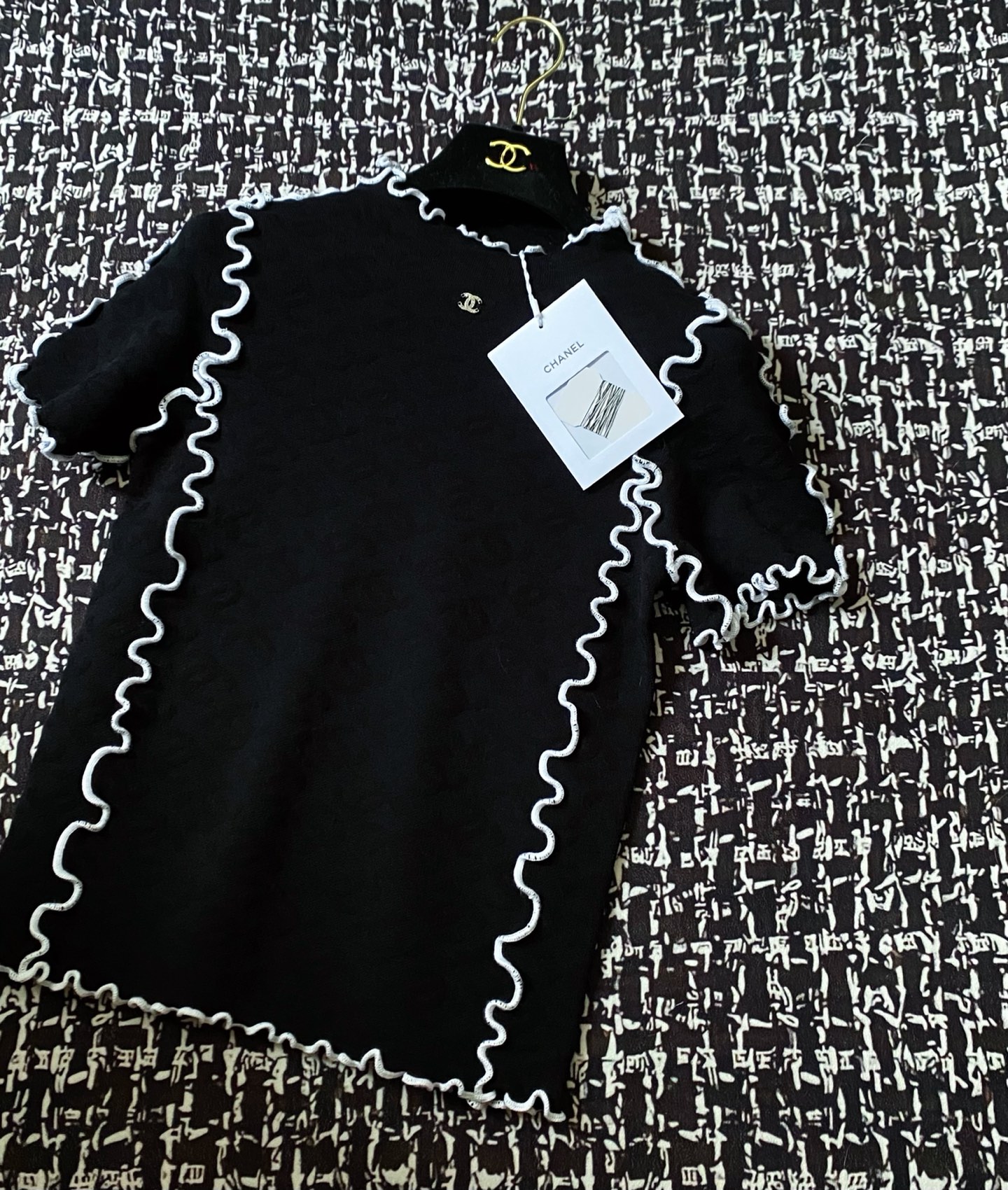 샤넬 레이스 반팔