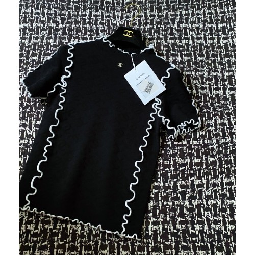 샤넬 레이스 반팔