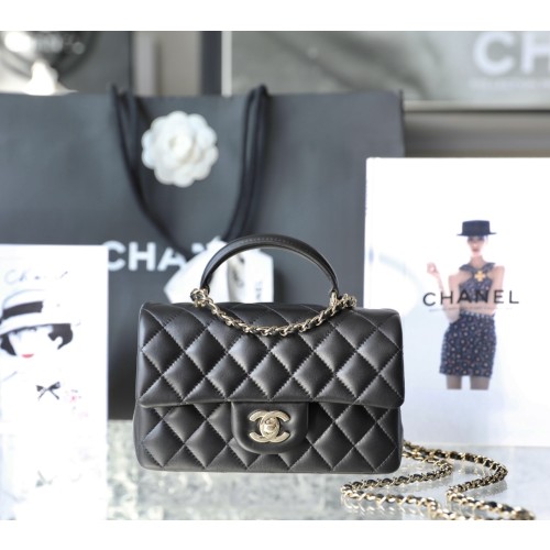 샤넬 클래식 뉴미니 탑핸들백 캐비어 / 램스킨 [정품급]