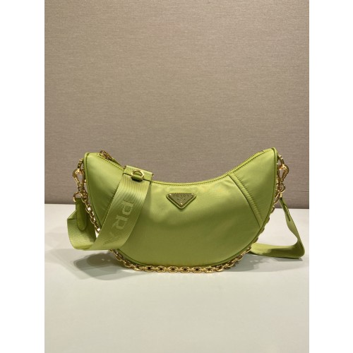 프라다 드뮈룬 리나일론 숄더백 아이비 그린