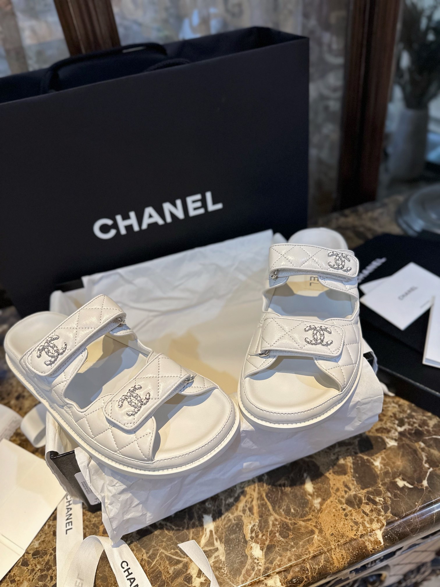 샤넬 벨크로 슬리퍼 [정품급]