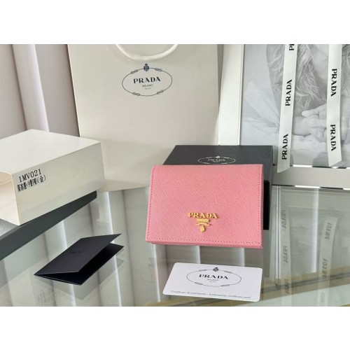 프라다 사피아노 반지갑 1mc122 핑크