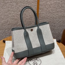 에르메스 가든파티 미니 23 Ecru/Noir/Mangrove