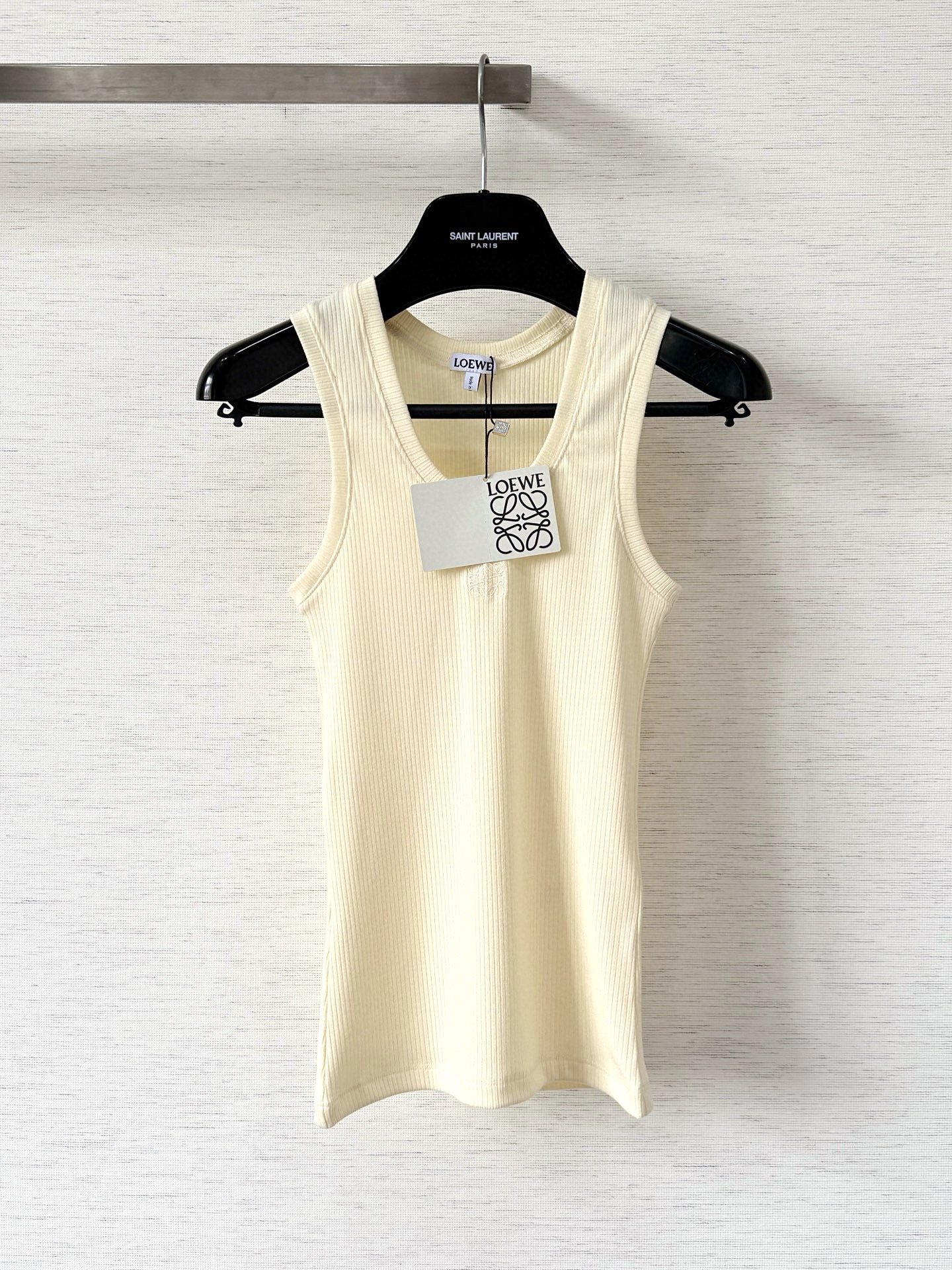 로에베 25SS 로고 크루넥 탱크탑