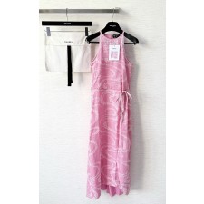 샤넬 슬리브리스 롱 드레스