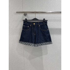 루이비통 25ss 데님 미니 스커트