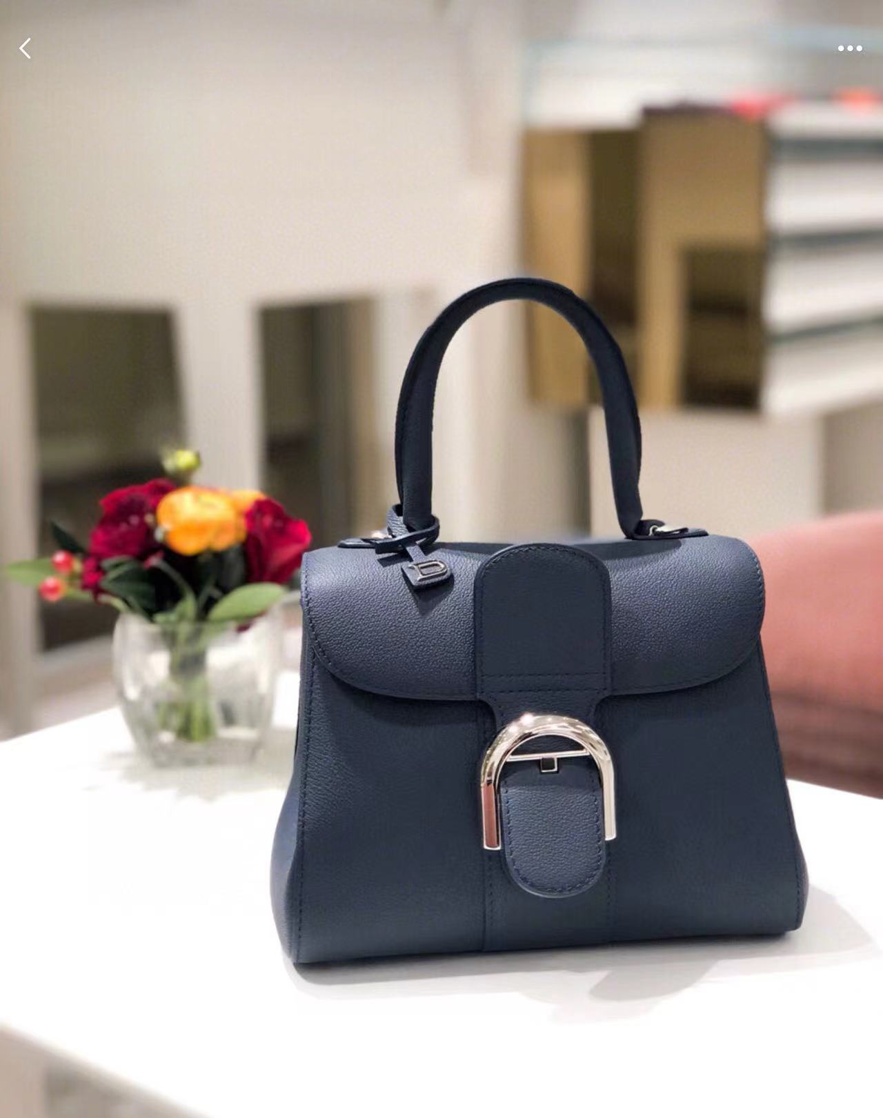 델보 브리앙 박스백 미니 네이비