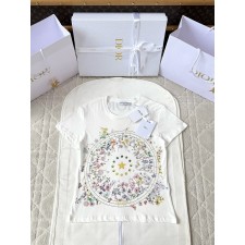 디올 프린트 반팔 티셔츠