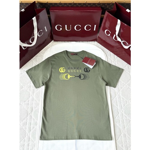 구찌 로고 프린트 반팔 티셔츠