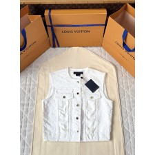 루이비통 25ss 슬리브리스 데님 재킷