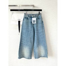 샤넬 25ss 와이드 데님 팬츠