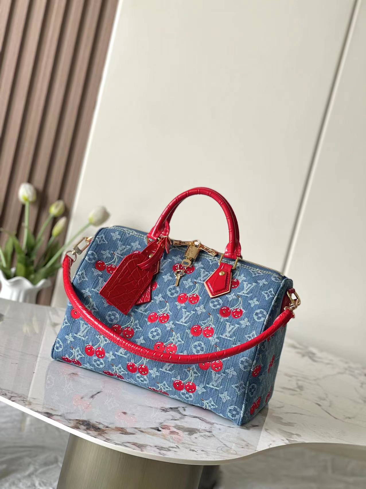 루이비통 반둘리에 18 데님