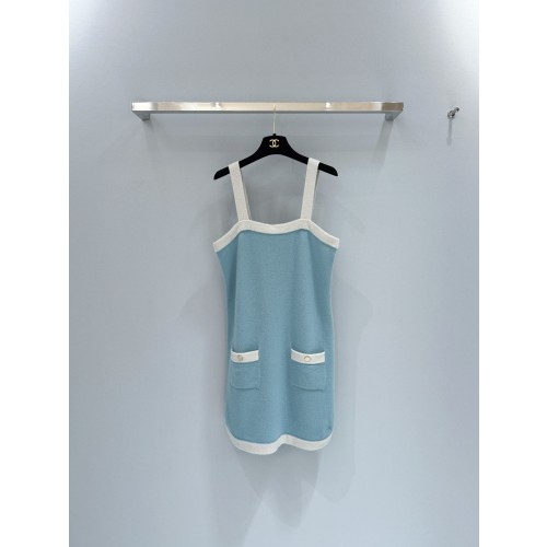 샤넬 캐시미어 투톤 나시 니트 원피스