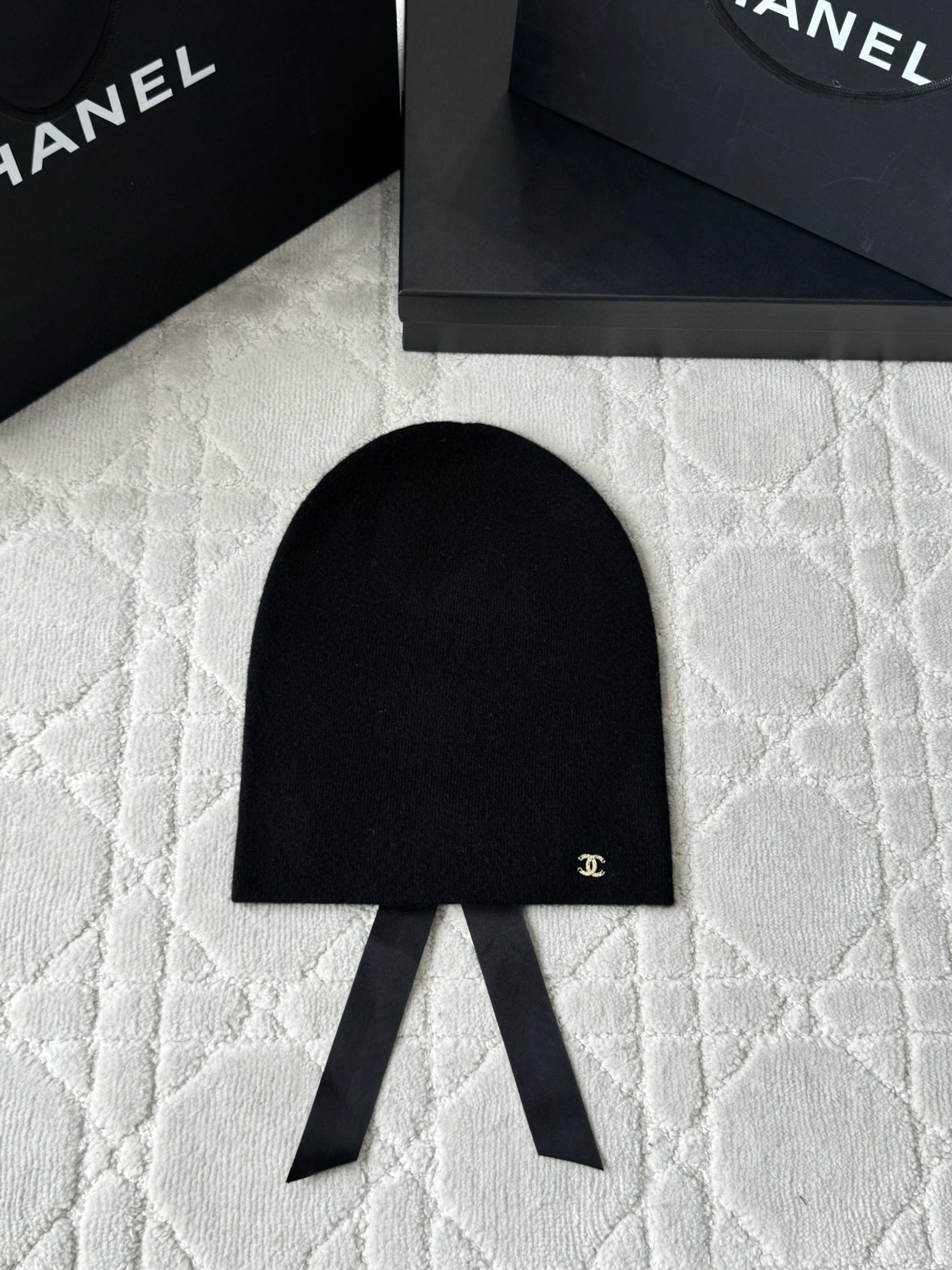 샤넬 리본 비니