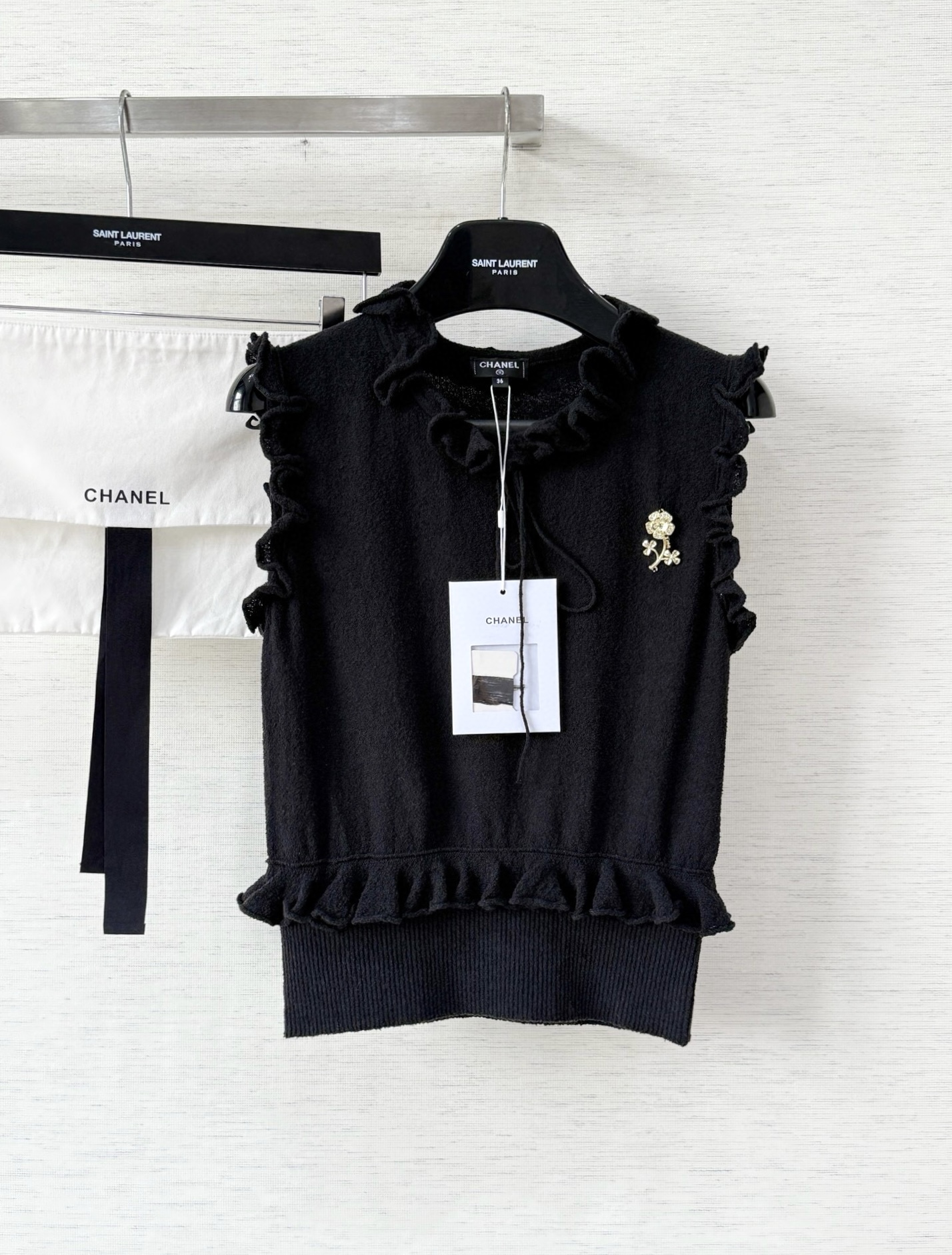 샤넬 25ss 플로럴 니트