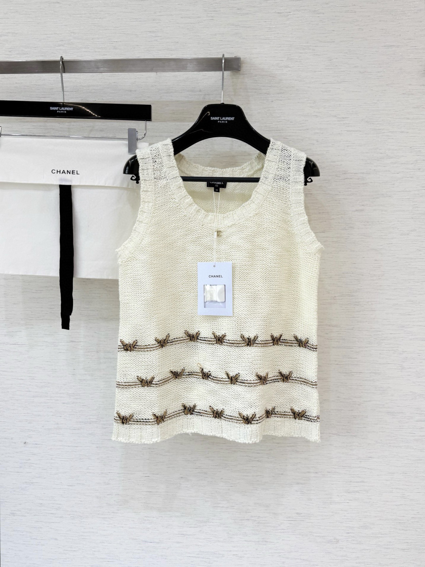 샤넬 25ss 스트라이프 니트