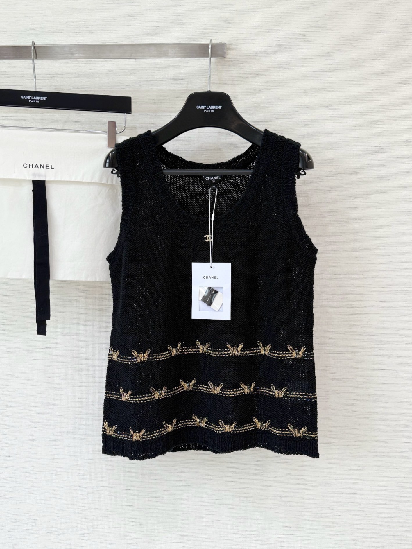 샤넬 25ss 스트라이프 니트