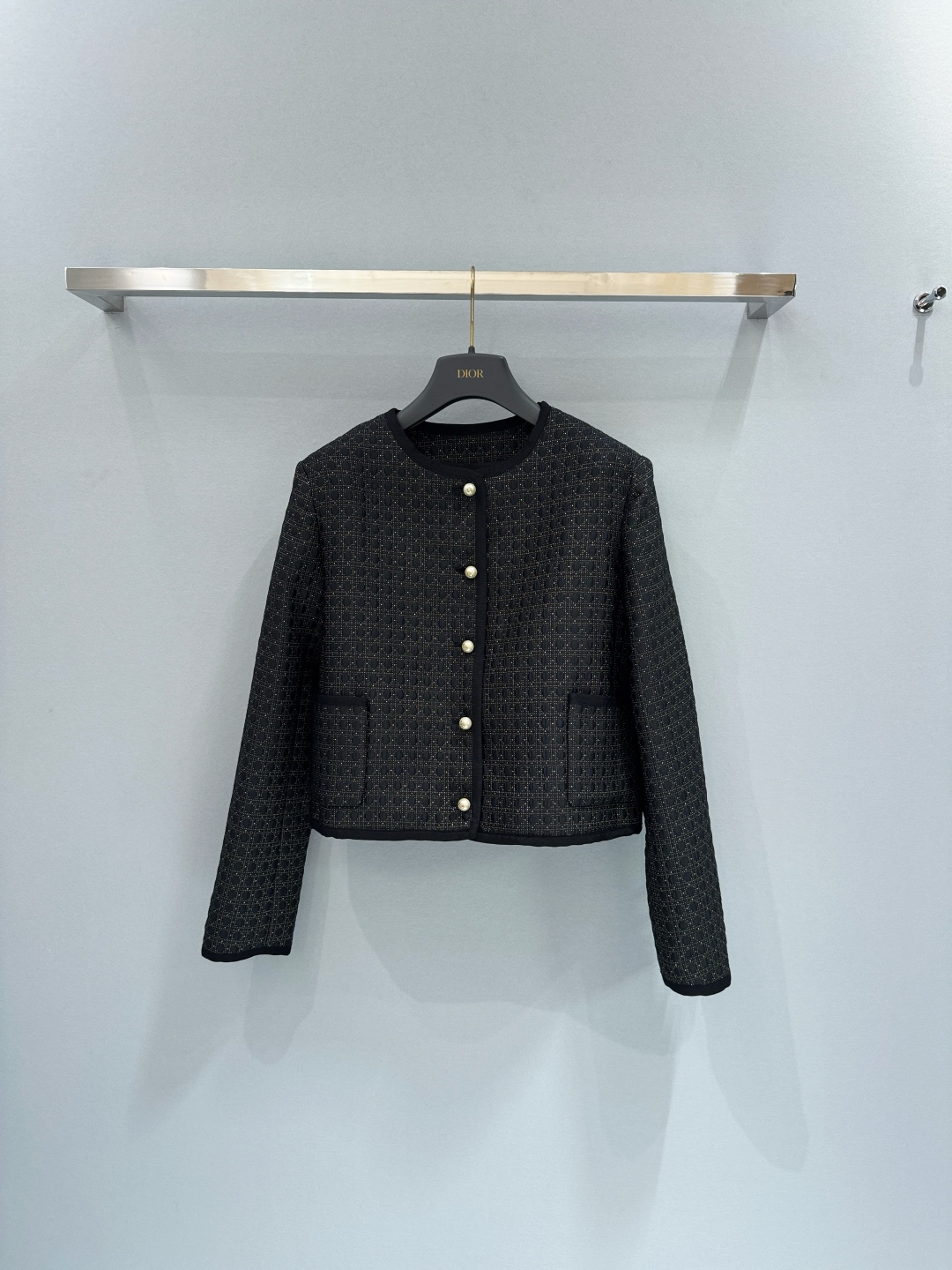 디올 라운드넥 재킷