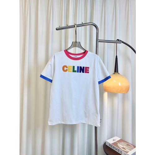 셀린느 로고 반팔티