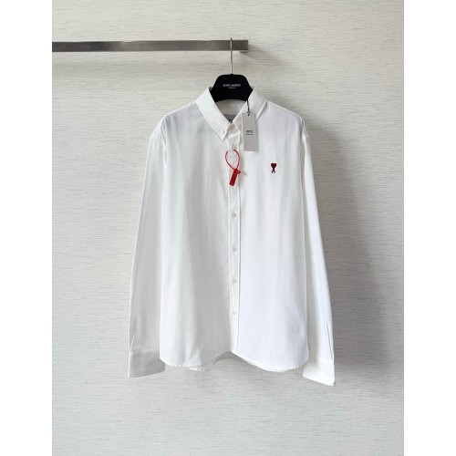 아미 25fw 하트 자수 긴팔 셔츠