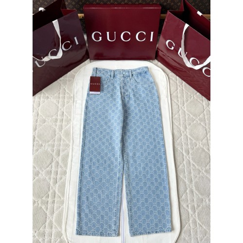 구찌 25fw GG 자카드 스트레이트 진