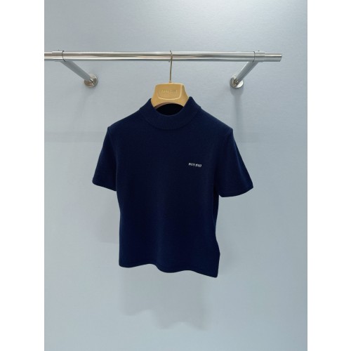 미우미우 25ss 캐시미어 니트 반팔