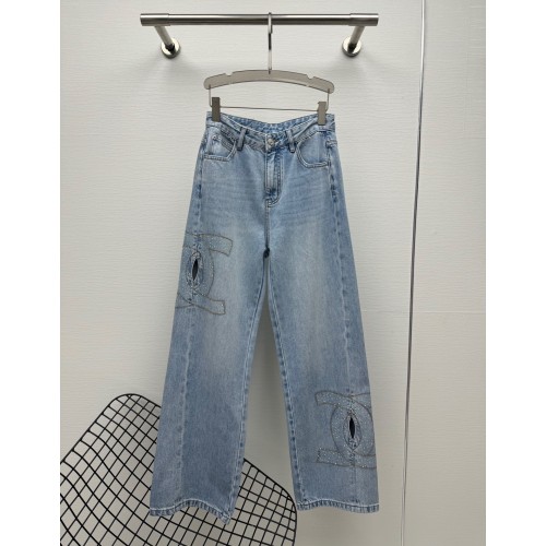 샤넬 패브릭 청바지