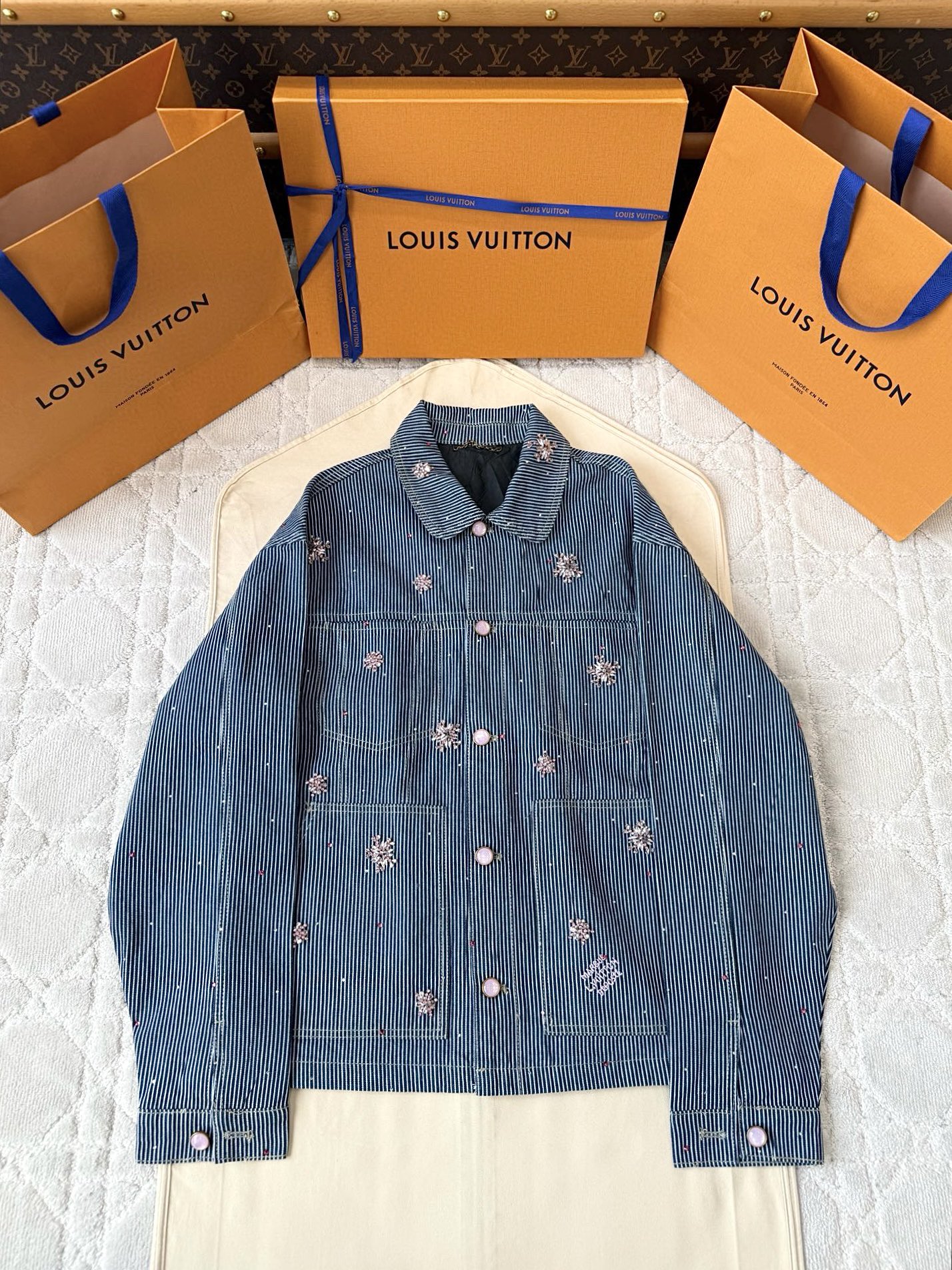 루이비통 25fw 데님 자켓