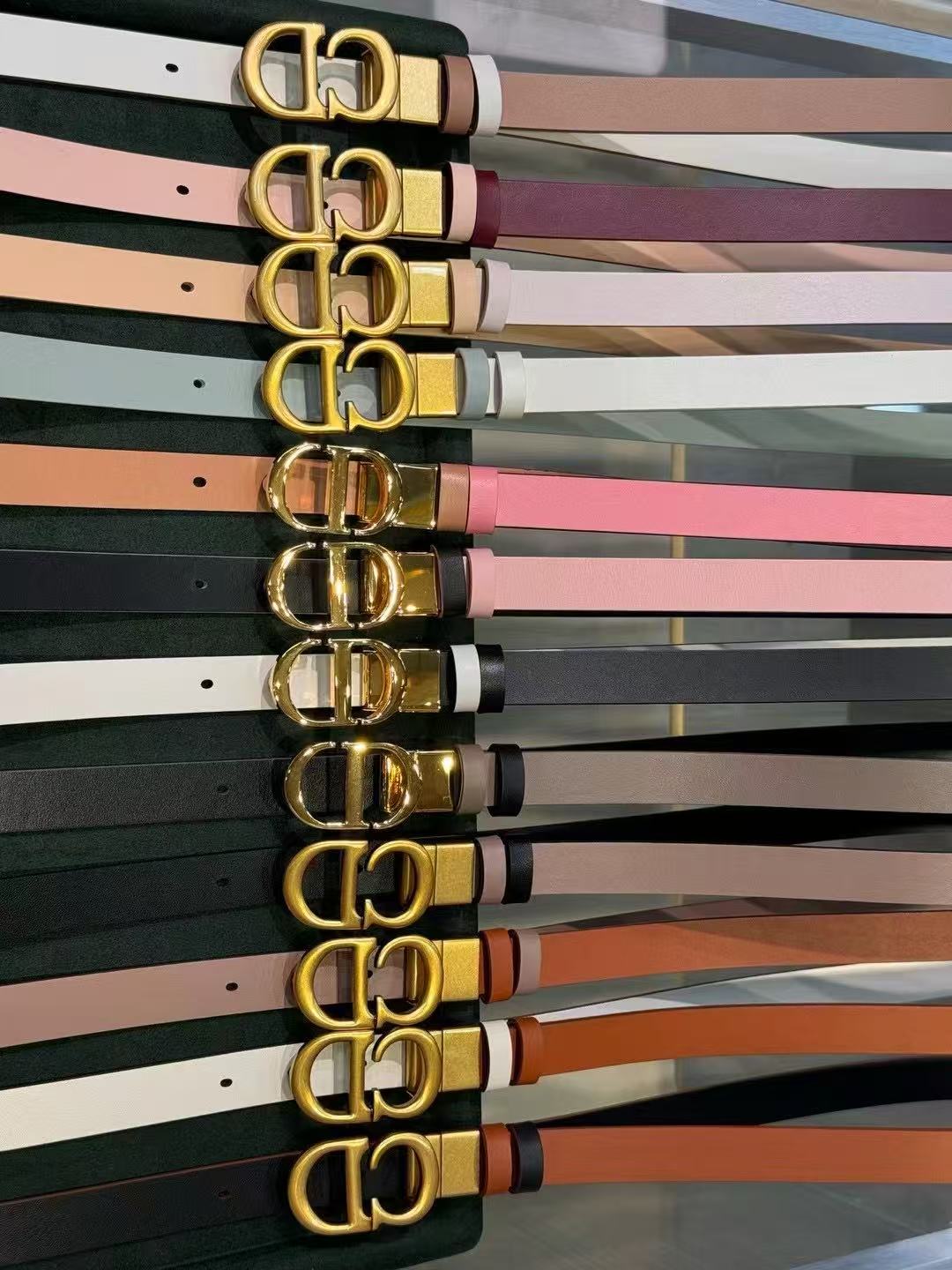 디올 여성 새들 벨트